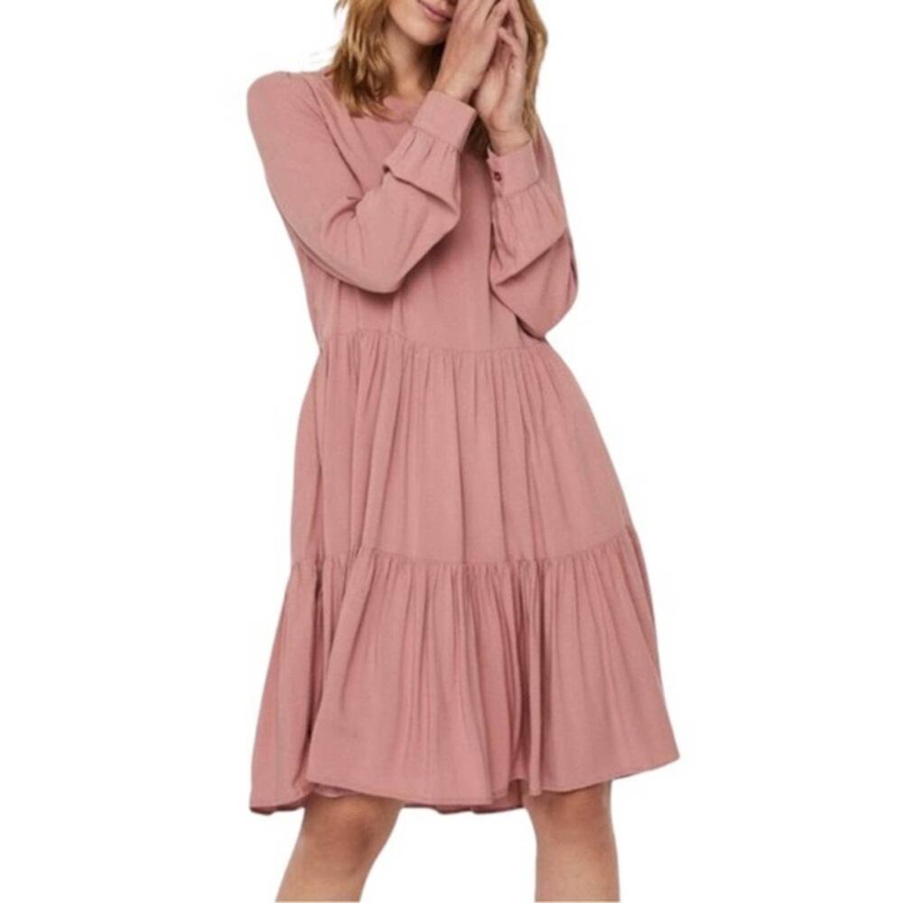NWT VERO MODA Girlie Dress in Old Rose